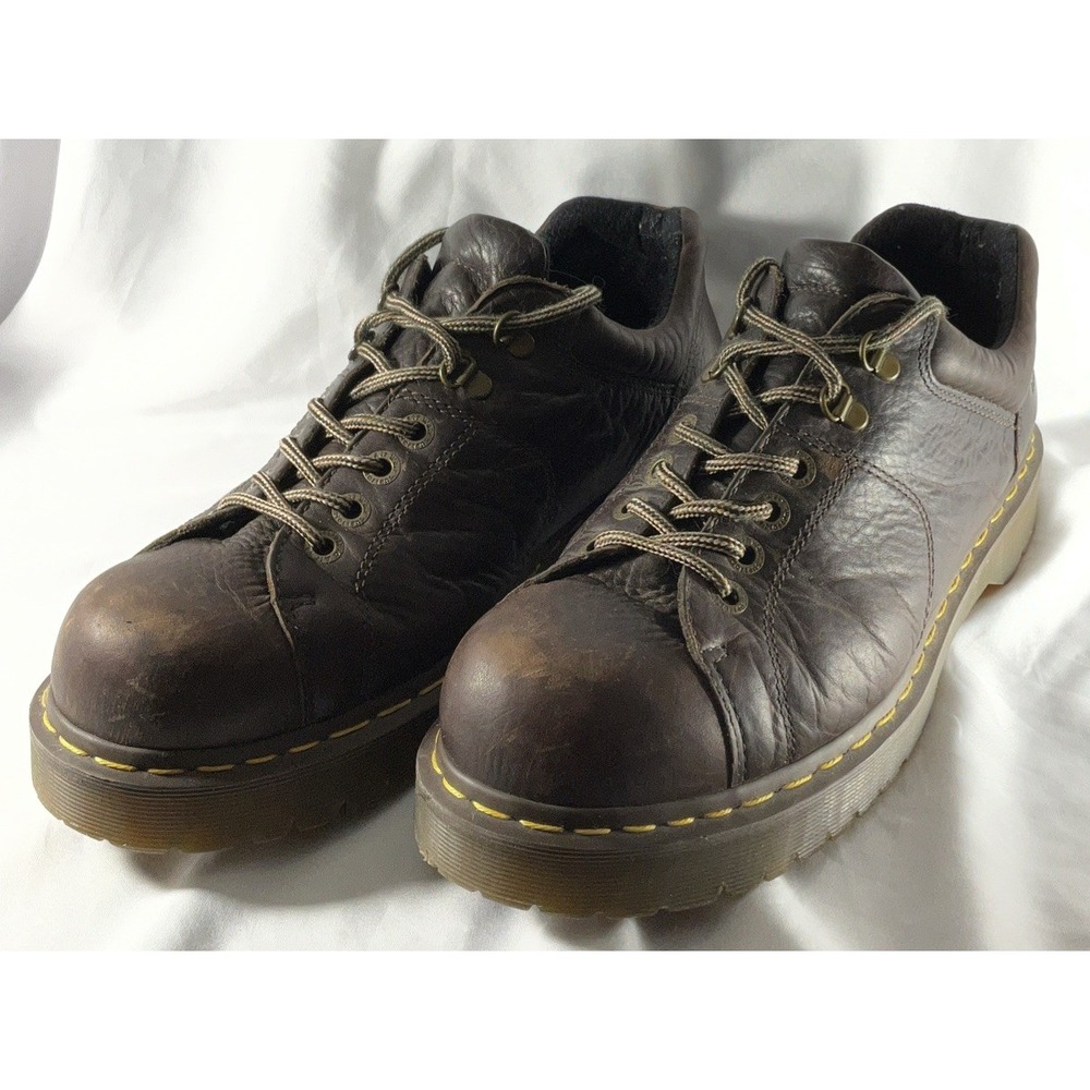 Dr Martens 10940 Brown Leather Lace Up Oxford Shoes Y2K Chunky US Men's 13